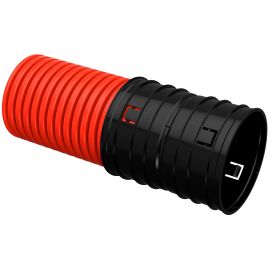 Труба гофрированная двустенная ПНД d=160мм красная (35м) IEK