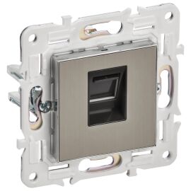 SKANDY Розетка компьютерная RJ45 кат.6 SK-K02N металл никель IEK