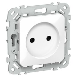 FLITE Розетка без заземления без защитных шторок 10А РС01-0-ФлБ белый IEK