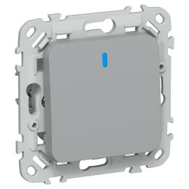 FLITE Выключатель 1-клавишный с индикацией 10А ВС11-1-1-ФлС серый IEK