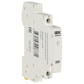 ARMAT Лампа индикаторная одинарная LED 12-48В AC/DC белая IEK