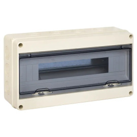 Щит распределительный пластиковый ЩРН-ПГ-18, IP65, 199х366х106мм, EKF Pb65-n-pg-18