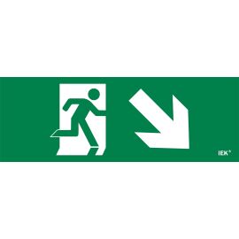 Этикетка самоклеящаяся 280х100мм "Фигура/стрелка вниз вправо" IEK