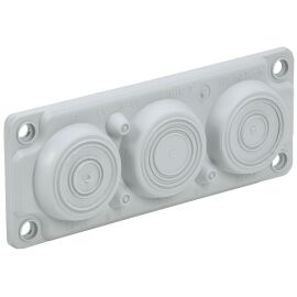 TITAN Ввод кабельный мембранный 6 отверстий d=6-59мм IP65 серый IEK