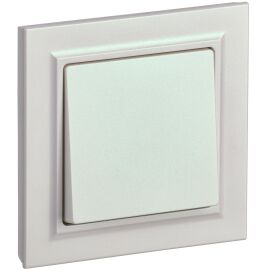 BRITE Выключатель 1-клавишный 10А в сборе ВСР10-1-0-БрЖ жемчуг IEK