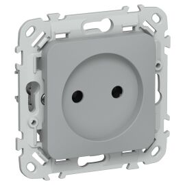 FLITE Розетка без заземления без защитных шторок 10А РС01-0-ФлС серый IEK