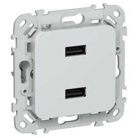 FLITE Розетка USB A+A 3,1А РЮ-2-ФлЖ жемчуг IEK