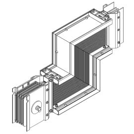 LINEBAR Секция Z-образная вверх 800А Al 3L+N+PER некрашеная IP55 транспортировочная IEK