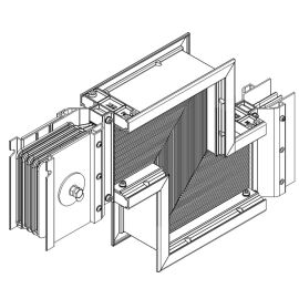 LINEBAR Секция Z-образная вниз 2000А Al 3L+N+PER некрашеная IP55 транспортировочная IEK