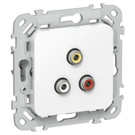 FLITE Розетка RCA РАрса-ФлБ белый IEK