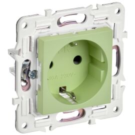 SKANDY Розетка с заземлением без защитных шторок 16А SK-R05G мятный IEK