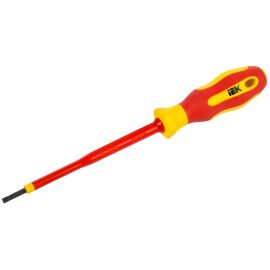 Отвертка диэлектрическая SL3,0х100, Т2, IEK A2L5-SC30-T2-SL-30-100