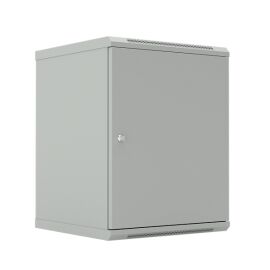 Шкаф настенный 19", 15U, 775x600х600мм, металлическая дверь, серый, DANNMAN WXD1566SGY