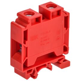 Клемма винтовая CTS с шестигранником 35мм2, красная, IEK AF-CT10-01-K04-035