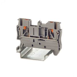 Клемма проходная, зажим push-in, 2 точки подключения, 2,5мм², серая, DKC VPR-2.5-GY