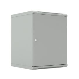 Шкаф настенный 19", 15U, 775x600х450мм, металлическая дверь, серый, DANNMAN WXD1545SGY