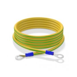 Кабель заземления оконц. клеммы М6-М6, 1м, сечение 2,5мм кв., Cabeus GrW-2.5-1000