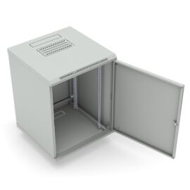 Шкаф настенный 19", 22U, 1086x600х600мм, металлическая дверь, серый, DANNMAN WXD2266SGY