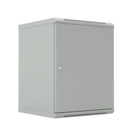 Шкаф настенный 19", 9U, 500x600х600мм, металлическая дверь, серый, DANNMAN WXD0966SGY
