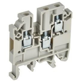 Клемма винтовая CTS-MC, 3 вывода, 4мм2, серая, IEK YCT12-00-3-K03-004