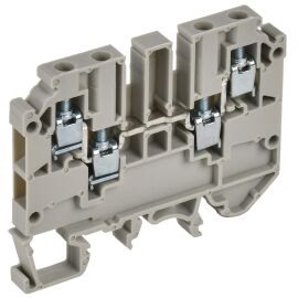 Клемма винтовая CTS-MC, 4 вывода, 4мм2, серая, IEK YCT12-00-4-K03-004