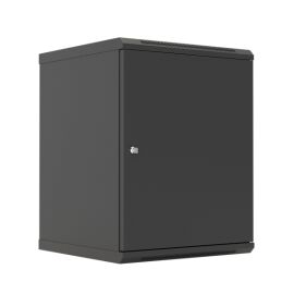 Шкаф настенный 19", 22U, 1086x600х600мм, металлическая дверь, черный, DANNMAN WXD2266SBK