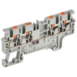 Клемма пружинная CP-MC, Push-in, 4 вывода, 2,5мм2, серая, IEK YCT22-00-4-K03-002