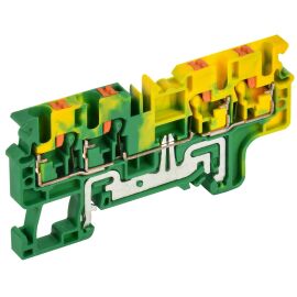 Клемма пружинная CP-MC-PEN, Push-in, земля, 4 вывода, 2,5мм2, IEK YCT22-03-4-K52-002