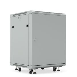 Шкаф настенный 19", 9U, 500x600х450мм, металлическая дверь, ножки в комплекте, серый, DANNMAN WXP0945SFGY