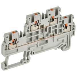 Клемма пружинная CP-ML, Push-in, 2 уровень, 1,5мм2, серая, IEK YCT23-00-2-K03-001 