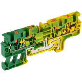Клемма пружинная CP-MC-PEN, Push-in, земля, 4 вывода, 4мм2, IEK YCT22-03-4-K52-004