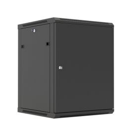 Шкаф настенный 19", 27U, 1304x600х450мм, металлическая дверь, черный, DANNMAN WXP2745SBK