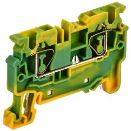 Клемма пружинная CX4, PE, проходная, заземляющая, 4мм2, IEK AF-CT41-00-K52-004