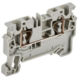Клемма пружинная CX4, проходная, 4мм2, серая, IEK AF-CT40-00-K03-004