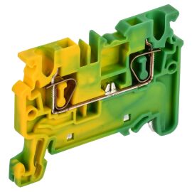 Клемма пружинная CX2.5, PE, проходная, заземляющая, 2,5мм2, IEK AF-CT41-00-K52-002