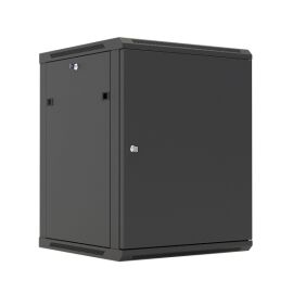 Шкаф настенный 19", 27U, 1304x600х600мм, металлическая дверь, черный, DANNMAN WXP2766SBK