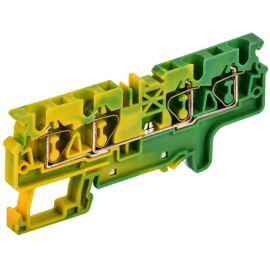 Клемма пружинная CX4-4, PE, четырехконтактная, заземляющая, 4мм2, IEK AF-CT41-00-4-K52-004