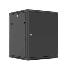 Шкаф настенный 19", 15U, 775x600х450мм, металлическая дверь, черный, DANNMAN WXP1545SBK