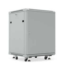 Шкаф настенный 19", 22U, 1086x600х450мм, металлическая дверь, серый, DANNMAN WXP2245SFGY