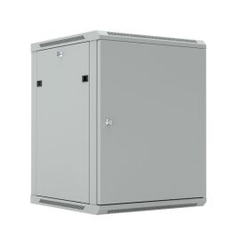 Шкаф настенный 19", 18U, 908x600х450мм, металлическая дверь, серый, DANNMAN WXP1845SGY