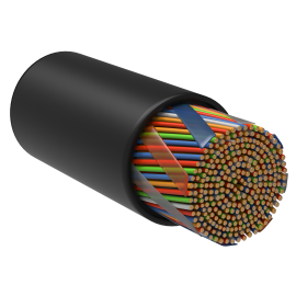 Кабель UTP 50 пар, Кат.5e, внеш., 0,48мм, LDPE, черный, 305м, ITK LC3-C5E50-139