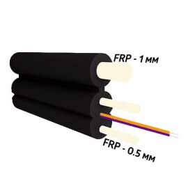 Кабель FTTx-P3-2-1000m, 2хG.657.A1, LSZH, 2х0,5 FRP + 1,0 FRP, 1,8кН, 1км, SIBVOLS C-037