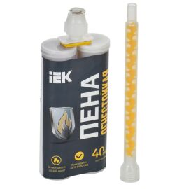 Пена полиуретановая огнестойкая двухкомпонентная ИНЗАПЕН-П 380мл (картридж), IEK CPO12-3-380