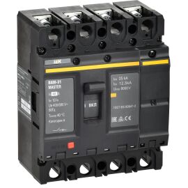 Выключатель автоматический ВА88-31 4P 40А 25кА MASTER IEK