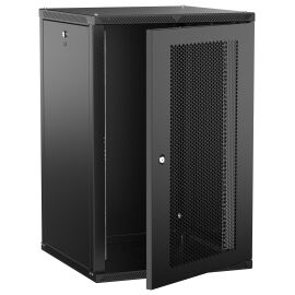 ITK LINEA W Шкаф настенный 18U 600х600мм дверь перфорированная черный 2.0
