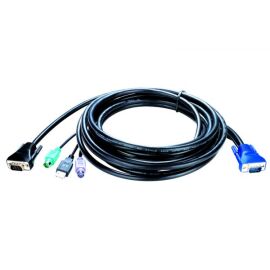 Кабель с разъемами VGA, PS/2 и USB, 5м D-Link KVM-403