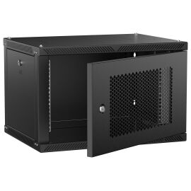 ITK LINEA W Шкаф настенный 6U 600х450мм дверь перфорированная черный 2.0