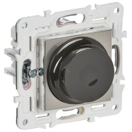 SKANDY Светорегулятор поворотный с индикацией 600Вт SK-D01N металл никель IEK