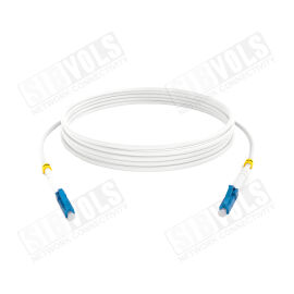 Шнур оптический LC/UPC-LC/UPC, SM, 2м, Simplex, БЕЛЫЙ, АРМИРОВАННЫЙ, SV R-2331