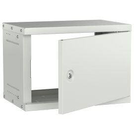 Шкаф настенный 19" 6U 550х350мм металлическая дверь серый GENERICA